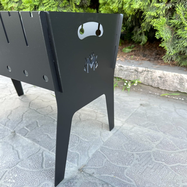 Мангал разборной двухуровневый походный на 8 шампуров 3 мм -
                                                        Фото 5