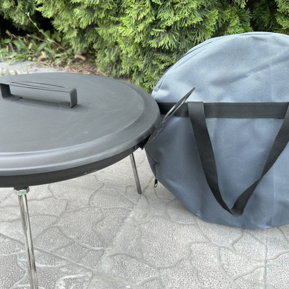 Комплект сковорода з диску 40 см з кришкою та чохлом -
Фото 2 Комплект сковорода з диску 40 см з кришкою та чохлом -
Фото 2