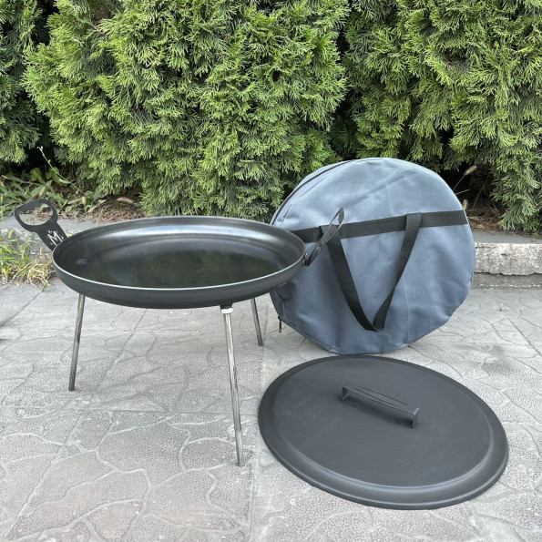 Комплект сковорода з диску 40 см з кришкою та чохлом -
Фото 3 Комплект сковорода з диску 40 см з кришкою та чохлом -
Фото 3