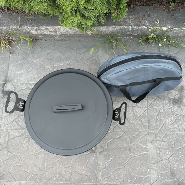 Комплект сковорода з диску 40 см з кришкою та чохлом -
Фото 4 Комплект сковорода з диску 40 см з кришкою та чохлом -
Фото 4