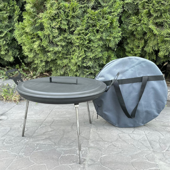 Комплект сковорода з диску 40 см з кришкою та чохлом -
Фото 5 Комплект сковорода з диску 40 см з кришкою та чохлом -
Фото 5