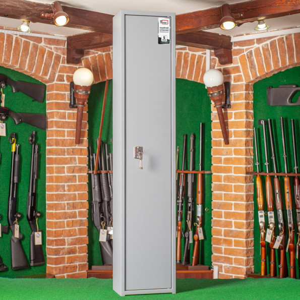 Сейф оружейный на 2 оружия Ш-14 Орел серый -
                                                        Фото 2