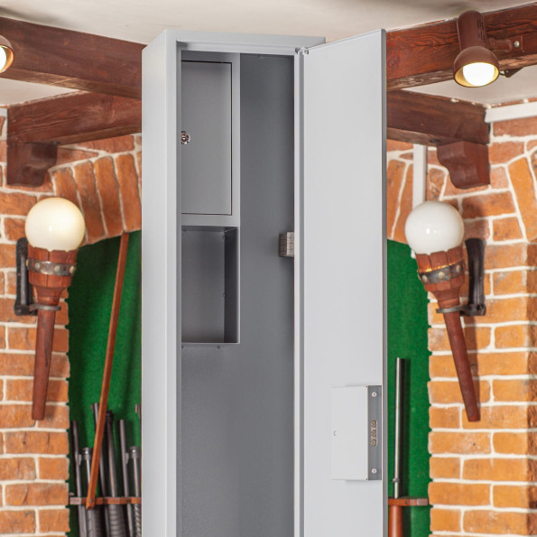 Сейф оружейный на 2 оружия Ш-14 Орел серый -
                                                        Фото 4