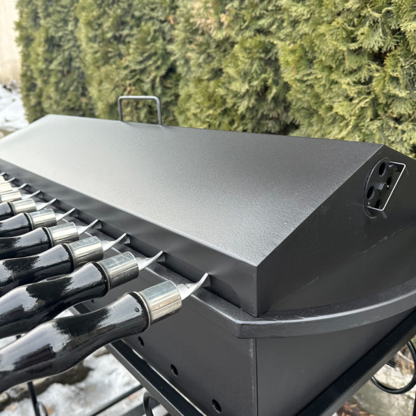 Крышка-барбекю для мангала на 12 шампуров -
Фото 4 Крышка-барбекю для мангала на 12 шампуров -
Фото 4