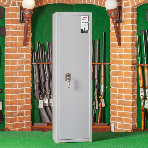Сейф оружейный на 2 оружия Орел Ш-100 серый -
                                                        Фото 2