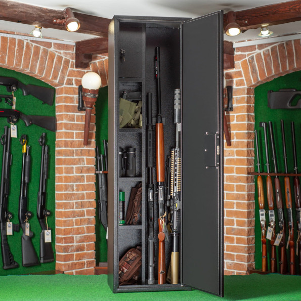 Сейф оружейный на 3 оружия Орел Ш-14 черный -
                                                        Фото 3