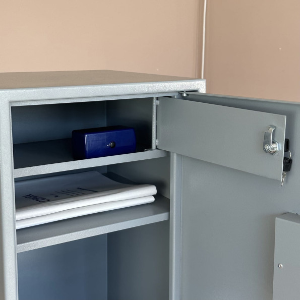 Офисный сейф С-60 серый -
                                                        Фото 5