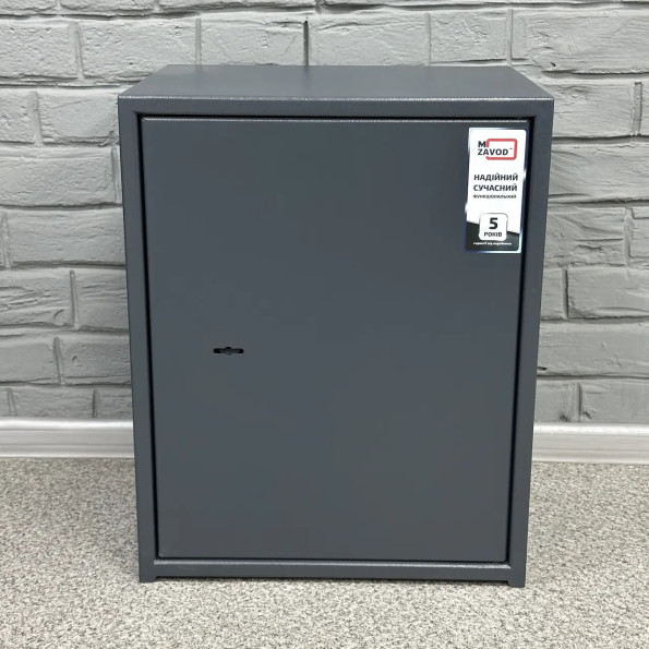 Сейф офісний з ключовим замком, касовим відділенням і органайзером у дверях, 550×440×360 мм, антрацит -
                                                        Фото 3
