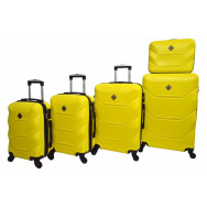 Чемодан Bonro 2019 набір 5 штук жовтий