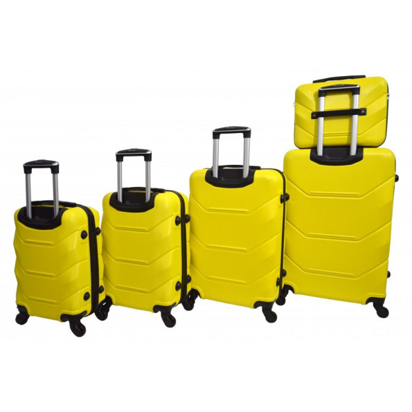 Чемодан Bonro набор 5 штук желтый -
                                                        Фото 2