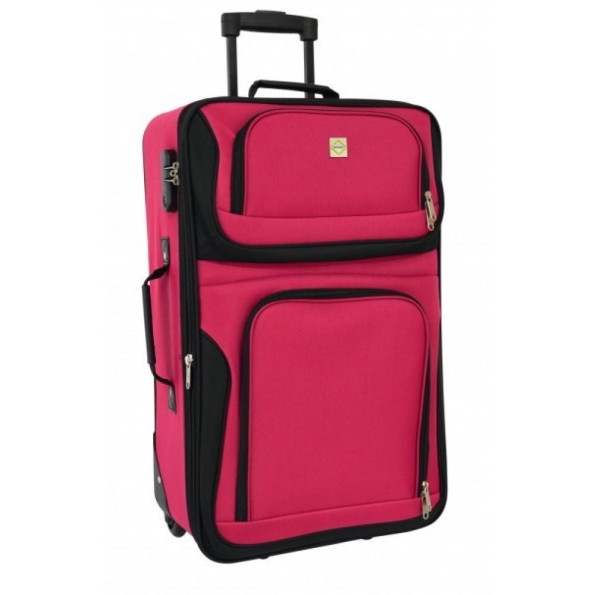 Набор чемоданов Bonro Best 2 шт и сумка вишневый -
                                                        Фото 3