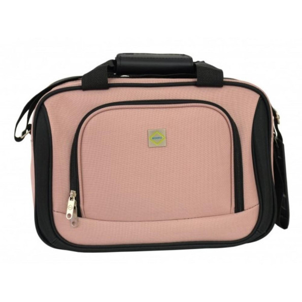 Комплект чемодан + сумка Bonro Best средний розовый -
                                                        Фото 3