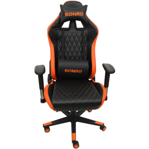 Кресло геймерское Bonro 1018 оранжевое -
                                                        Фото 7