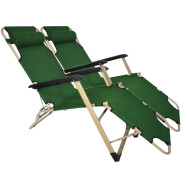 Шезлонги комплект 2шт Bonro 180 см темно-зеленый