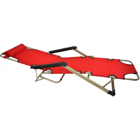 Шезлонги комплект 2шт Bonro 180 см красный -
                                                        Фото 3