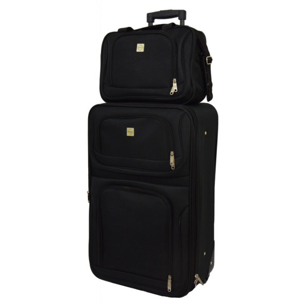 Комплект чемодан + сумка Bonro Best небольшой черный