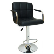 Барный стул со спинкой Bonro B-628-1 черный