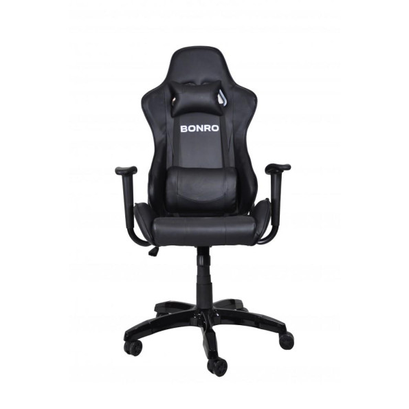 Кресло геймерское Bonro 2018 черное -
                                                        Фото 2