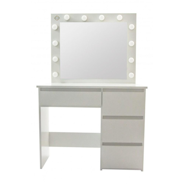 Туалетний столик з підсвічуванням Bonro- B071 білий -
                                                        Фото 2