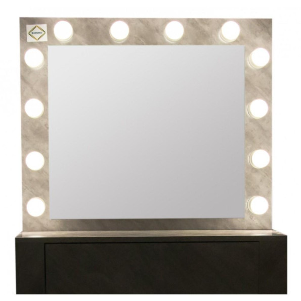 Туалетний столик з підсвічуванням Bonro- B070 сірий -
                                                        Фото 4