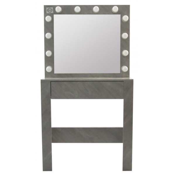 Туалетний столик з підсвічуванням Bonro- B070 сірий -
                                                        Фото 2