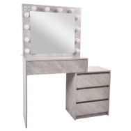 Туалетный столик с подсветкой Bonro- B073 серый