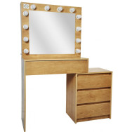 Туалетный столик с подсветкой Bonro- B073 Сонома