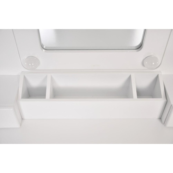 Туалетний столик з підсвічуванням Bonro- В-065L (червона табуретка) -
                                                        Фото 8