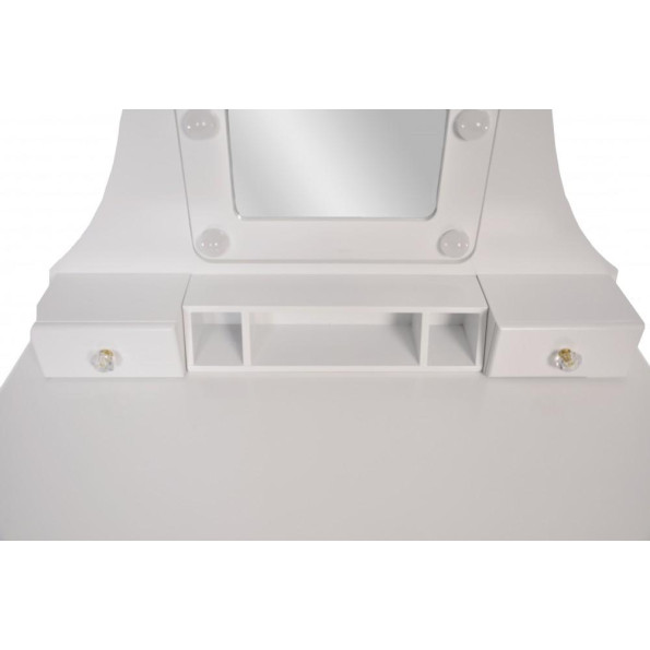 Туалетний столик з підсвічуванням Bonro- В-065L (червона табуретка) -
                                                        Фото 6