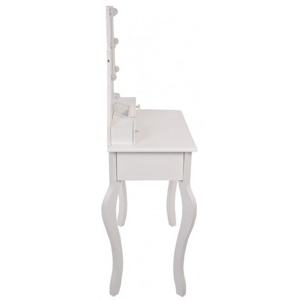 Туалетний столик з підсвічуванням Bonro- В-065L (червона табуретка) -
                                                        Фото 10