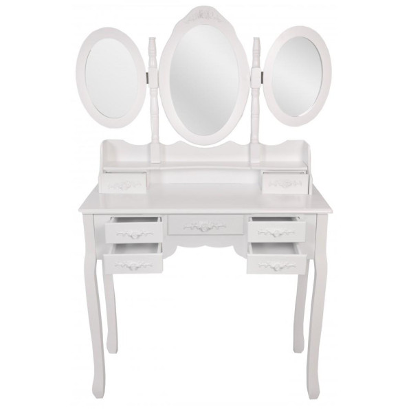 Столик косметичний Bonro- В020 (червона табуретка) -
                                                        Фото 3