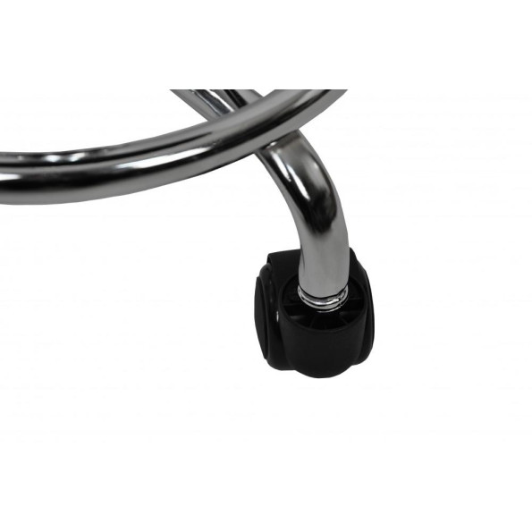 Кресло табурет на колесах без спинки круглое Bonro B-830 коричневый -
                                                        Фото 6