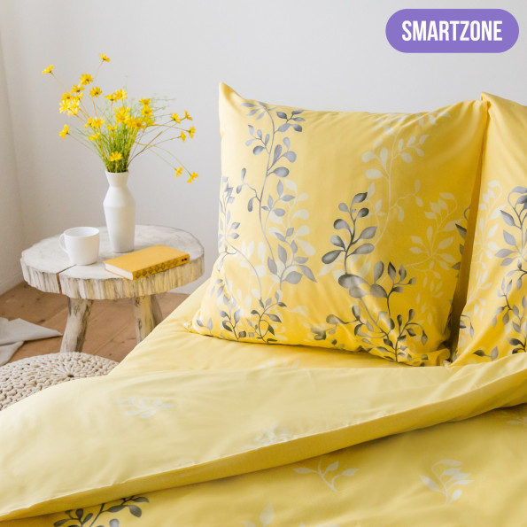 Комплект постільної білизни полуторний Поликоттон чорно-жовтий 363375 -
                                                        Фото 4