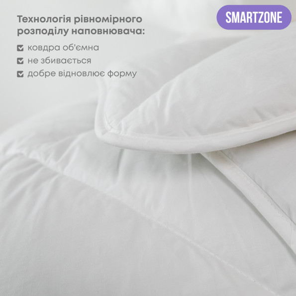Ковдра ультратонка євро 200х210 см біла 363418 -
                                                        Фото 2