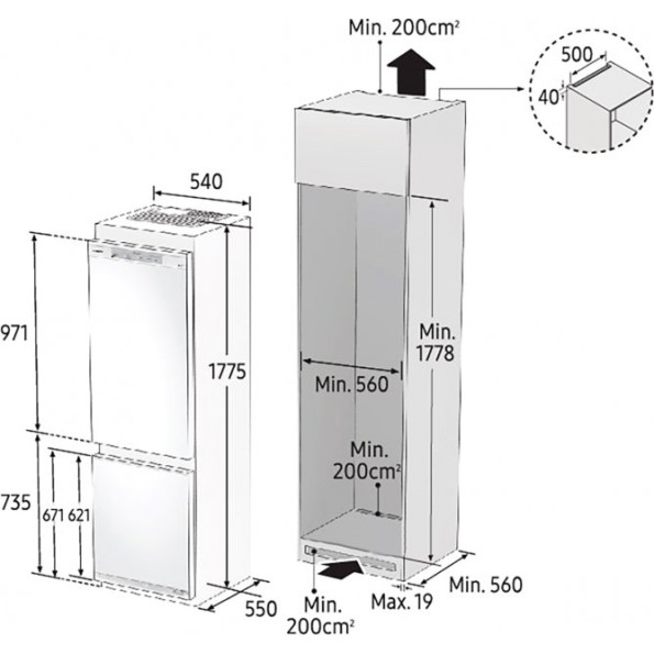 Холодильник Samsung BRB266050WW/UA -
                                                        Фото 4