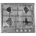 Газова варильна поверхня Borgio 6721 (Linen Inox)