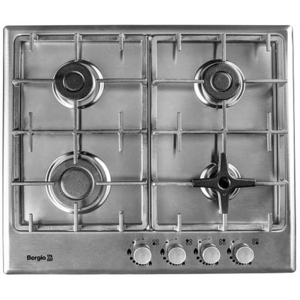 Газова варильна поверхня Borgio 6721 (Linen Inox)