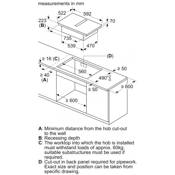 Комбінована варильна поверхня Bosch PIE611B15E -
                                                        Фото 2