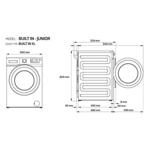 Пральна машина Beko WITV8712X0W -
                                                        Фото 2