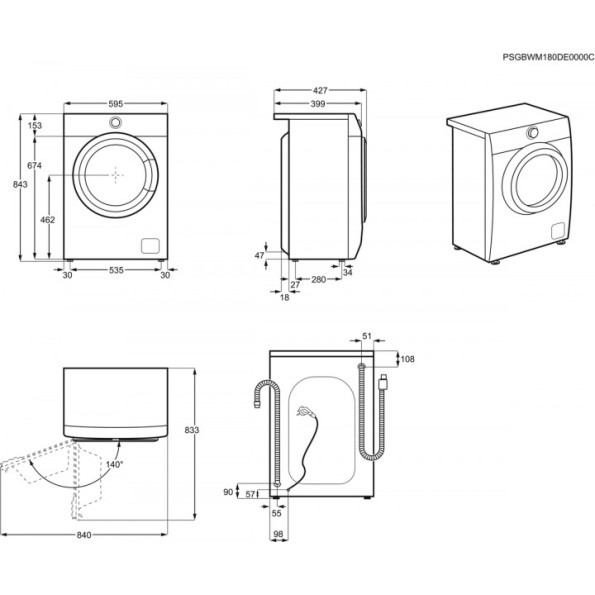 Стиральная машина Electrolux EW6S426BUI -
                                                        Фото 2