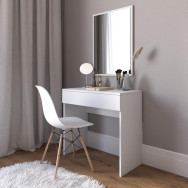 Туалетний столик з висувною шухлядою білий