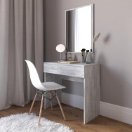 Туалетний столик з висувною шухлядою бетон