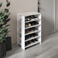 Полиця для взуття бетон-біла Полиця для взуття бетон-біла