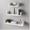 Компект полок на стену из 3 шт белый