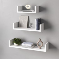 Компект полок на стену из 3 шт белый