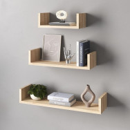 Компект полок на стену из 3 шт дуб сонома