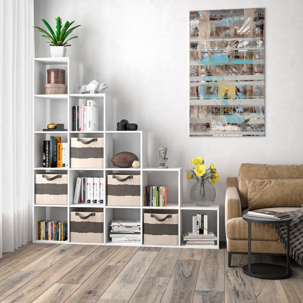 Стелаж горка на 15 комірок білий