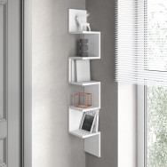 Угловя полка на стену змейка белая Угловя полка на стену змейка белая