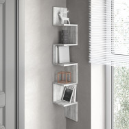 Угловая полка на стену змейка бетон Угловая полка на стену змейка бетон