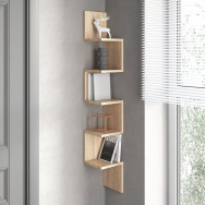 Угловая полка на стену змейка дуб сонома Угловая полка на стену змейка дуб сонома